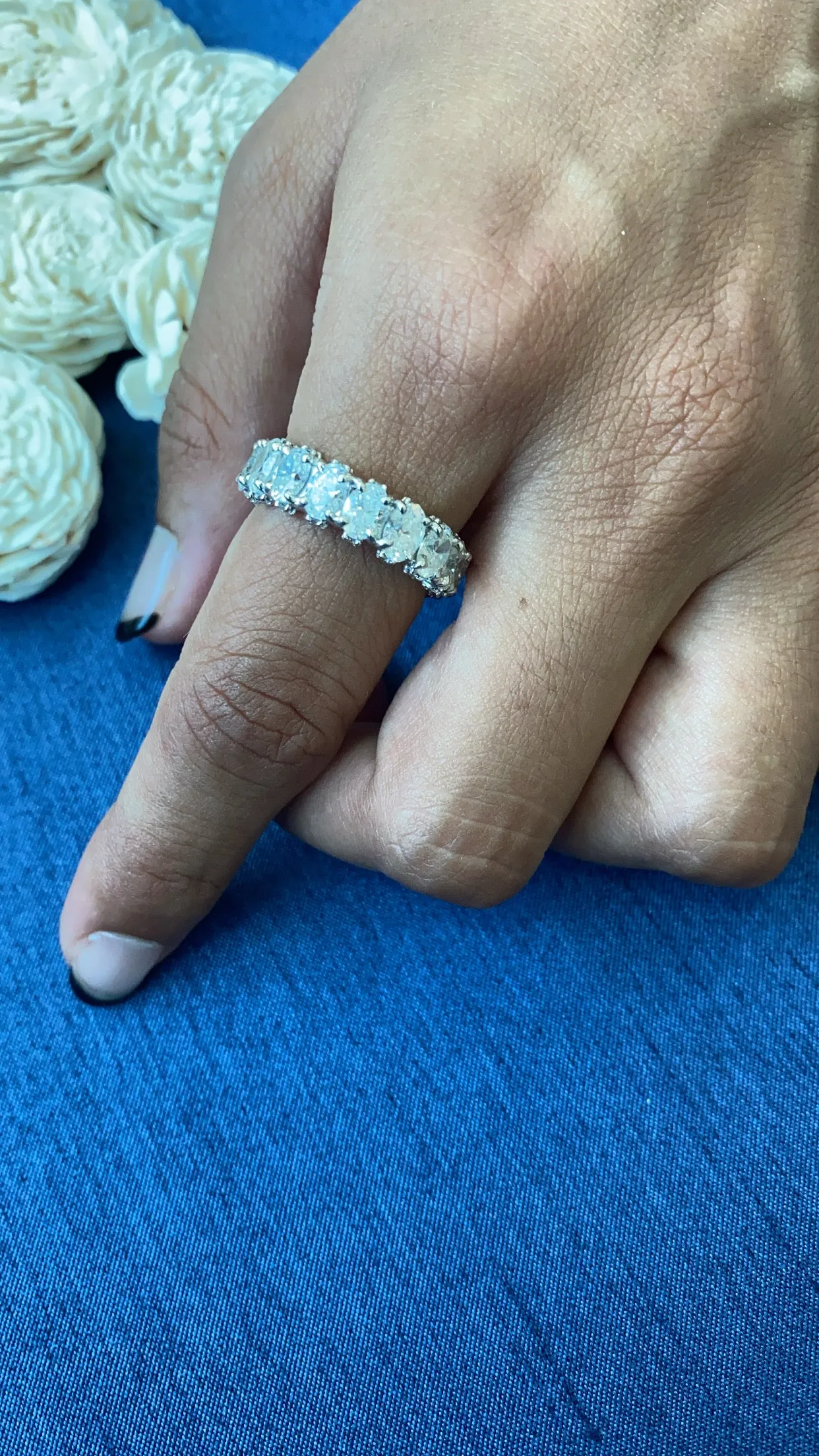 0.30ct Oval Diamond Eternity Band