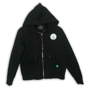 #04 Black Beach Club Zip Hoodie (Sea Breeze)