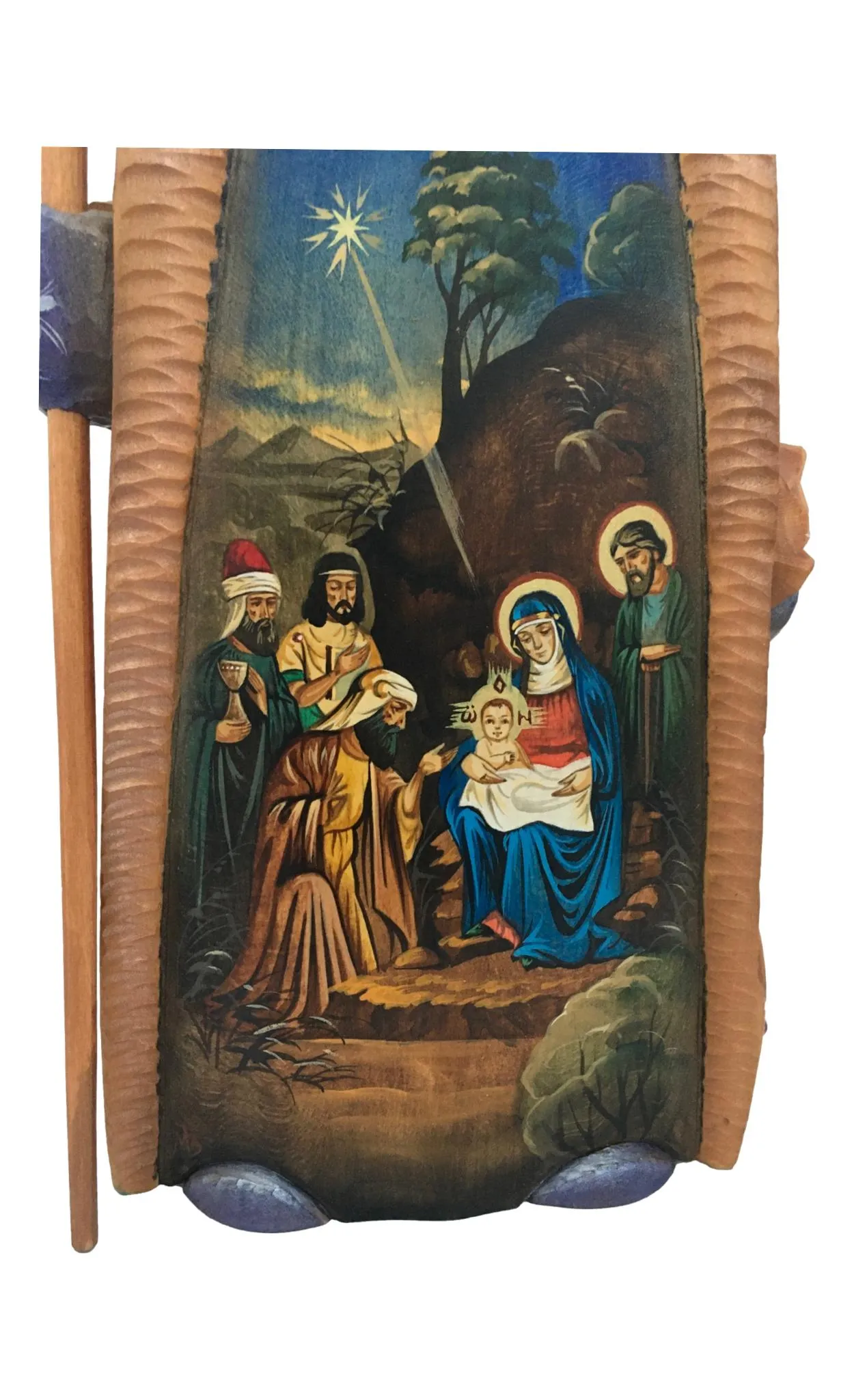 12.5” Traditional Russian Santa Nativity Figurine