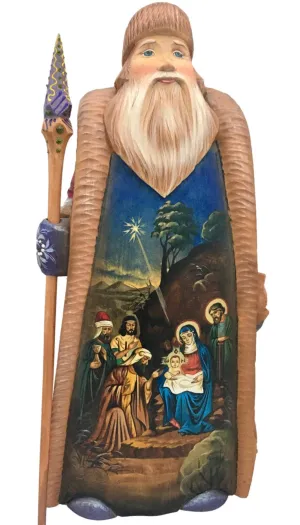12.5” Traditional Russian Santa Nativity Figurine