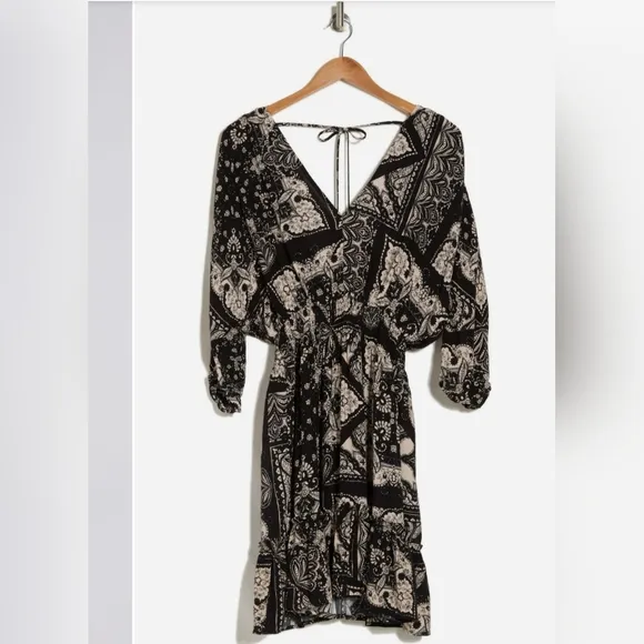 #137 Lovestitch Patchwork Tie Back Dress