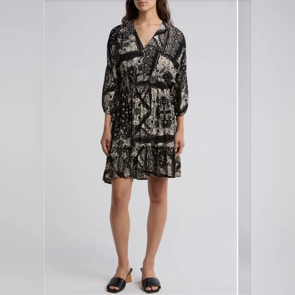 #137 Lovestitch Patchwork Tie Back Dress