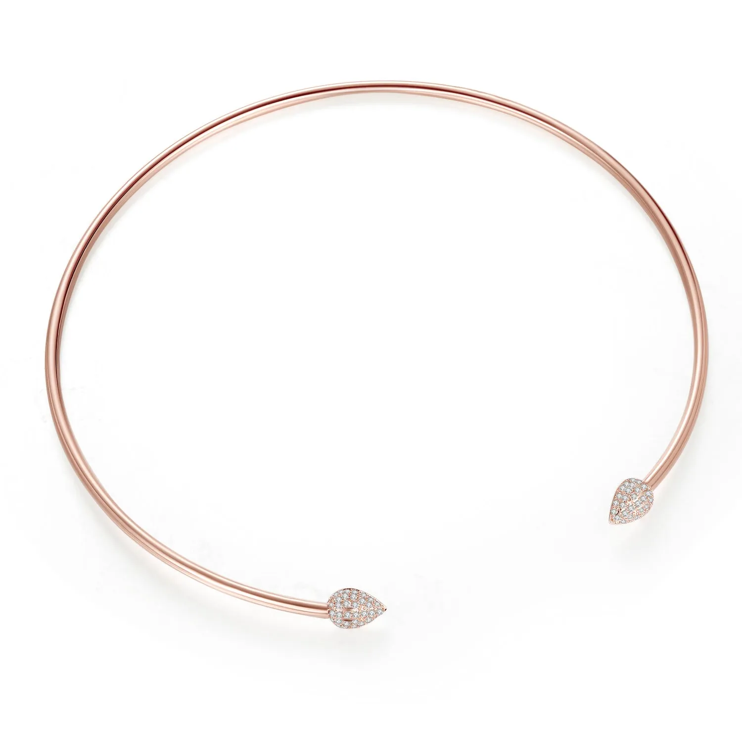 14K Solid Gold Bangle Exclusively Handcrafted 0.644 Carat Natural Diamond (H-F Color, VS1-VS2 Clarity)