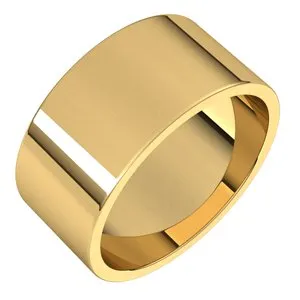 14K Yellow 9 mm Flat Band Size 11