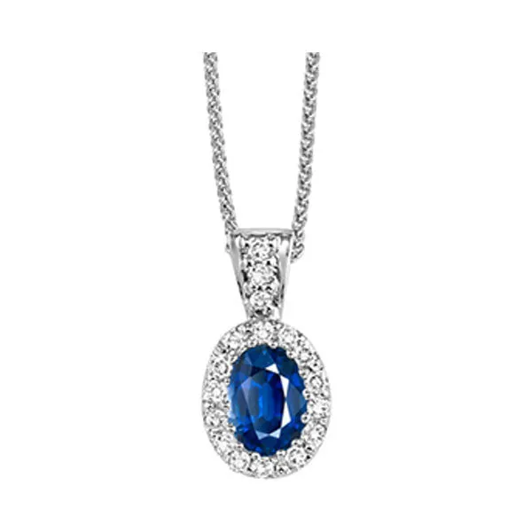 14KT White Gold & Diamond Classic Book Color Ensembles Neckwear Pendant  - 1/10 ctw