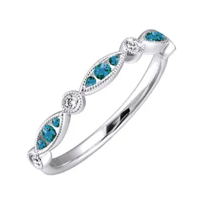 14KT White Gold & Diamond Fashion Ring -1/10 ctw