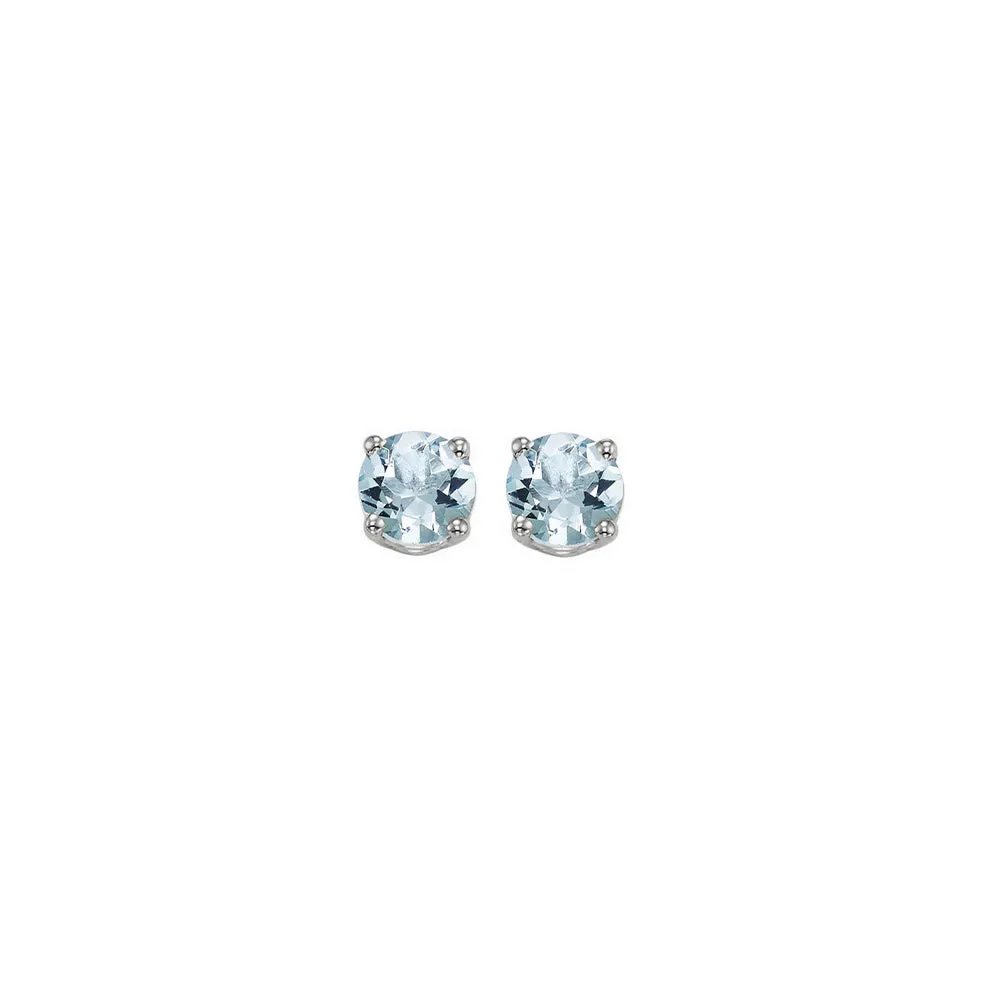 14KT White Gold Classic Book Color Fashion Earrings
