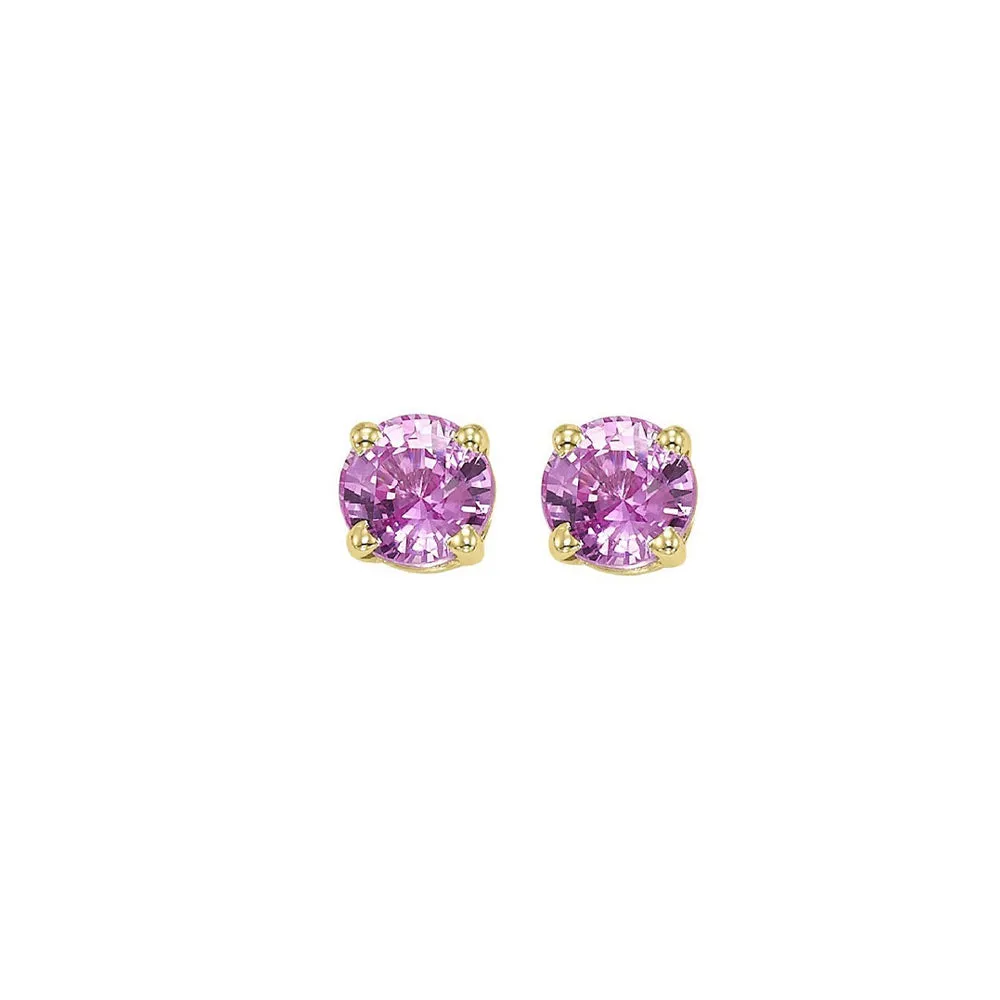 14KT Yellow Gold Stud Earrings
