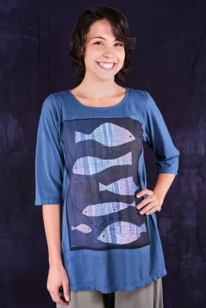 1582 Simple Tee Echo Blue-P