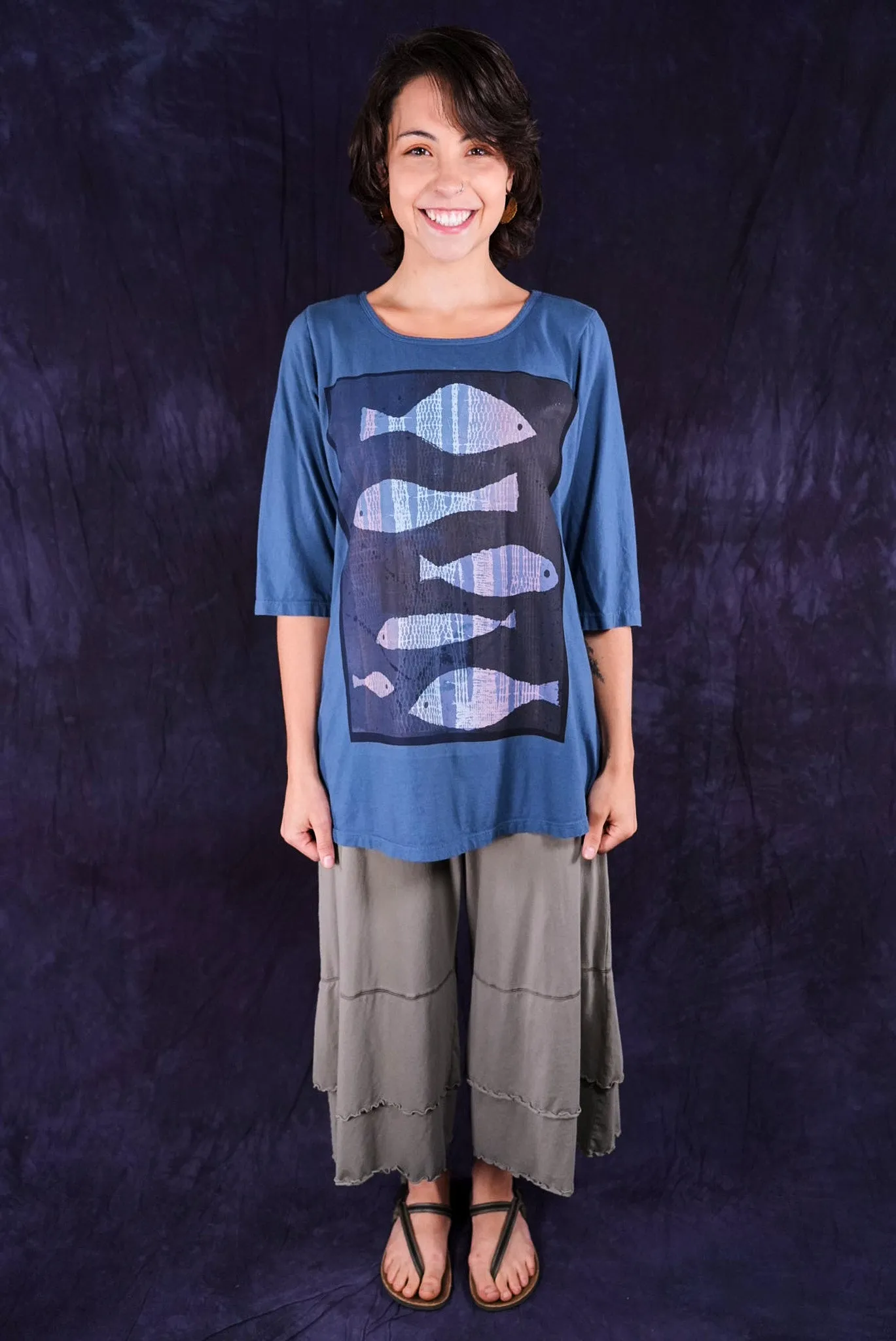 1582 Simple Tee Echo Blue-P