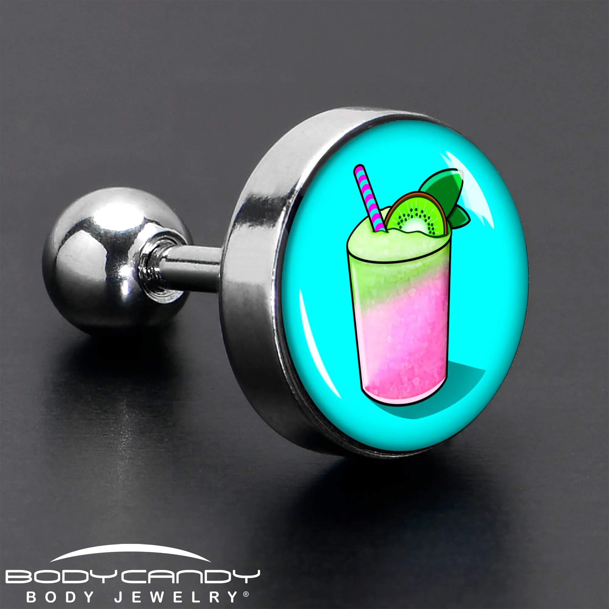16 Gauge 1/4 Summer Drink Cartilage Tragus Earring