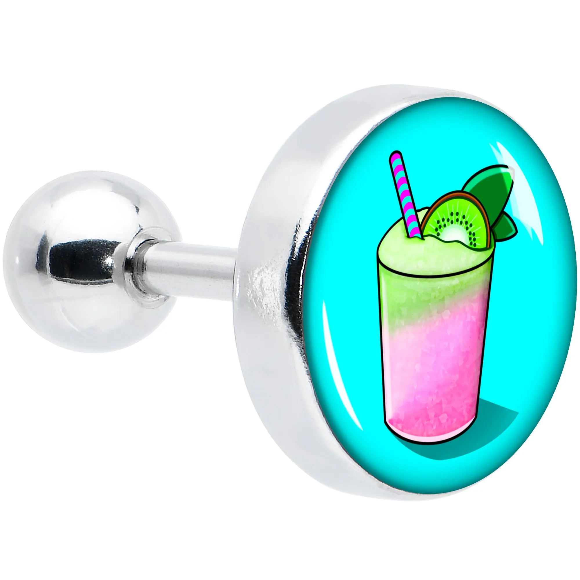 16 Gauge 1/4 Summer Drink Cartilage Tragus Earring