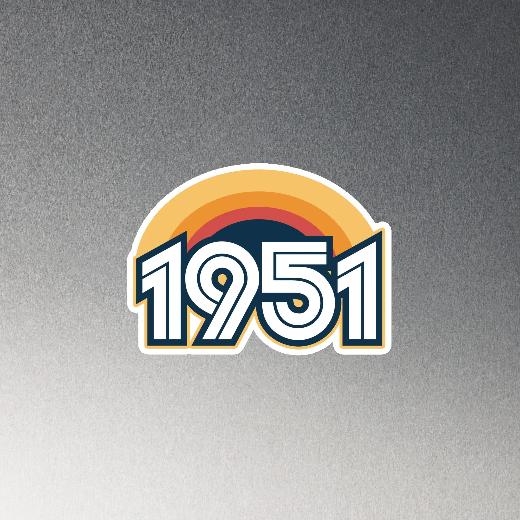 1951 Retro Sunset Magnet