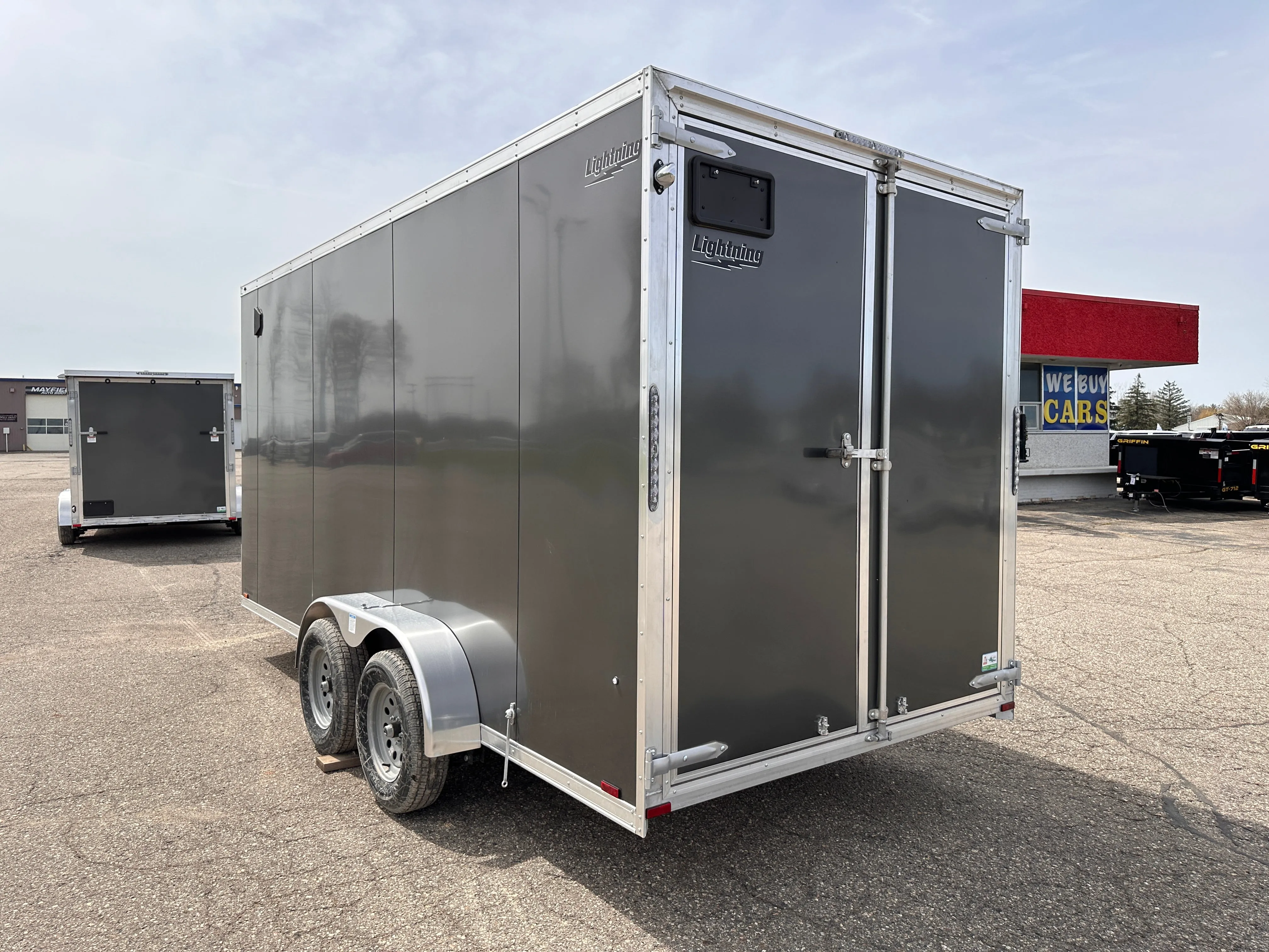 2024 Lightning Aluminum  7' x 16' Enclosed Trailer