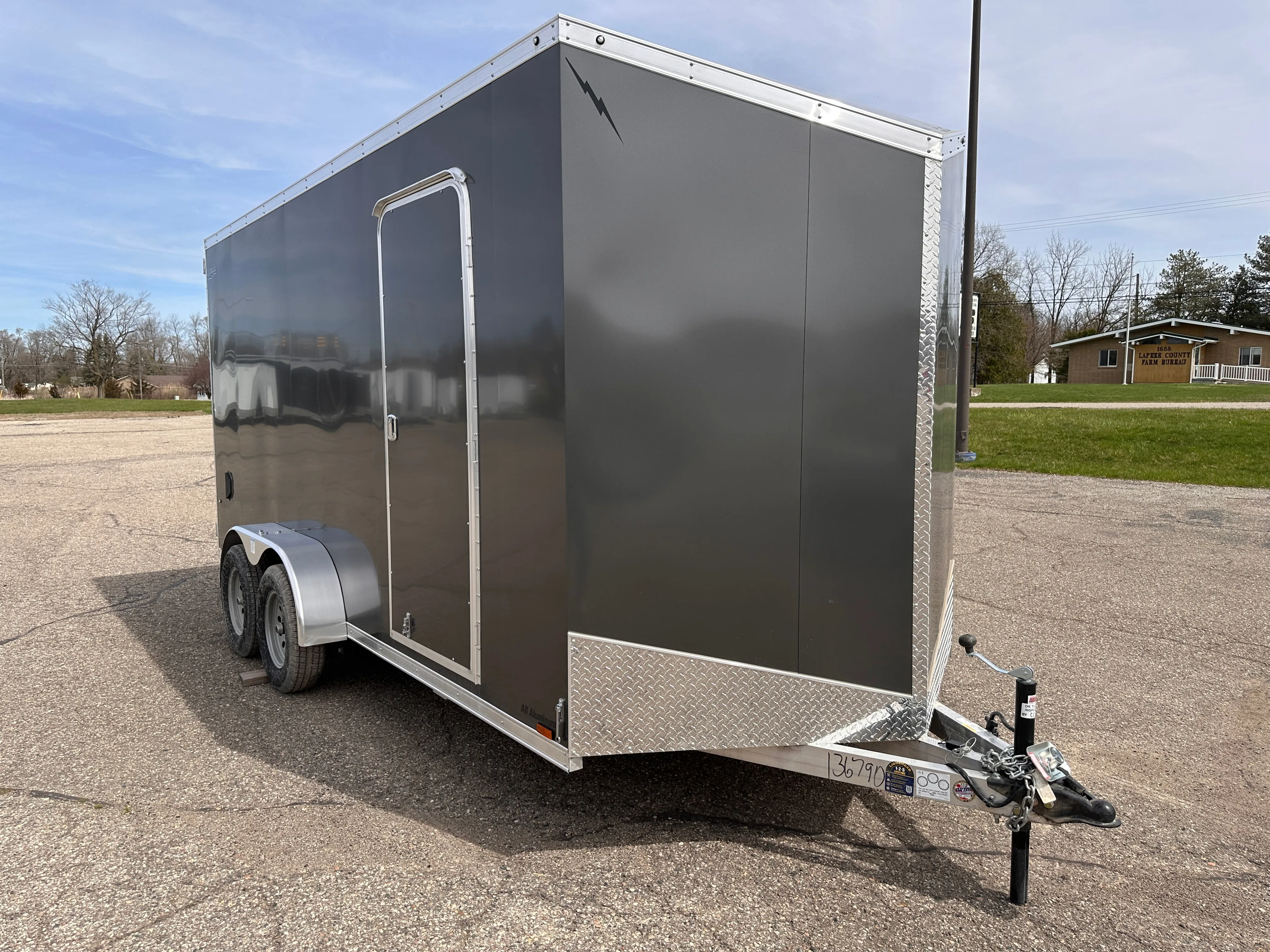 2024 Lightning Aluminum  7' x 16' Enclosed Trailer