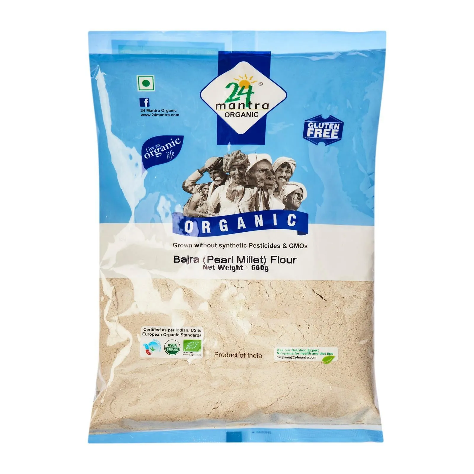 24 Mantra Organic Bajra (Pearl Millet) Flour