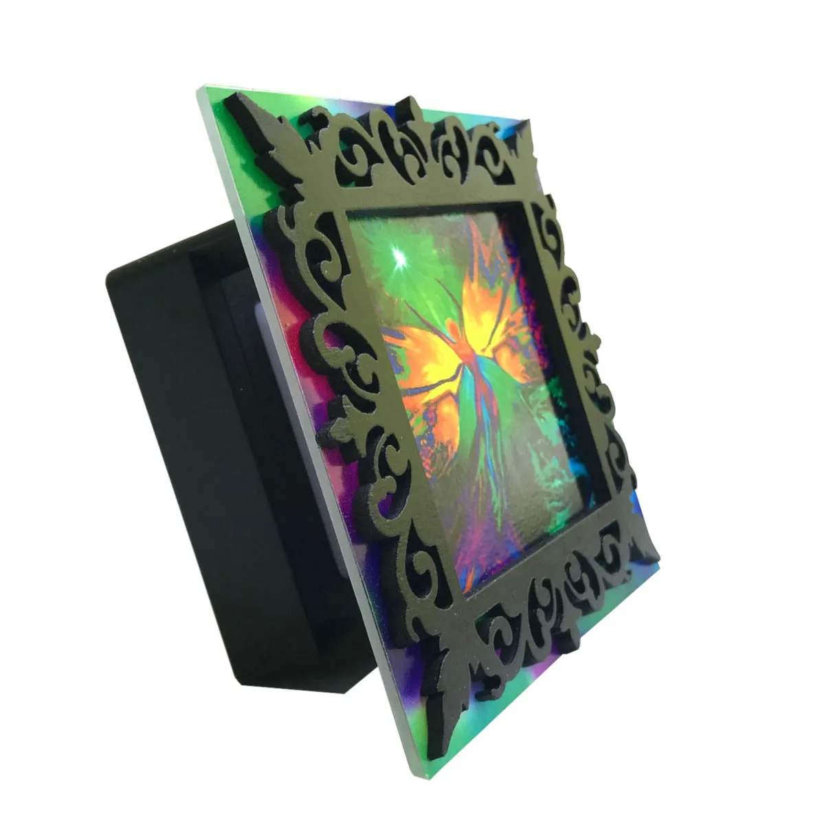 3d Rainbow Angel Night Light, Positive Energy Reiki Therapy Lighting -"From Dark to Light"