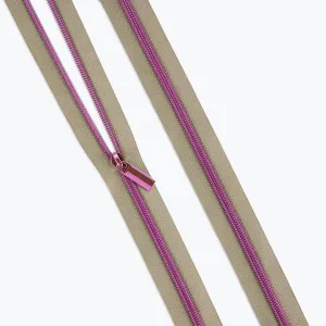 #5 Zipper Beige - Tula Pink Bag Hardware