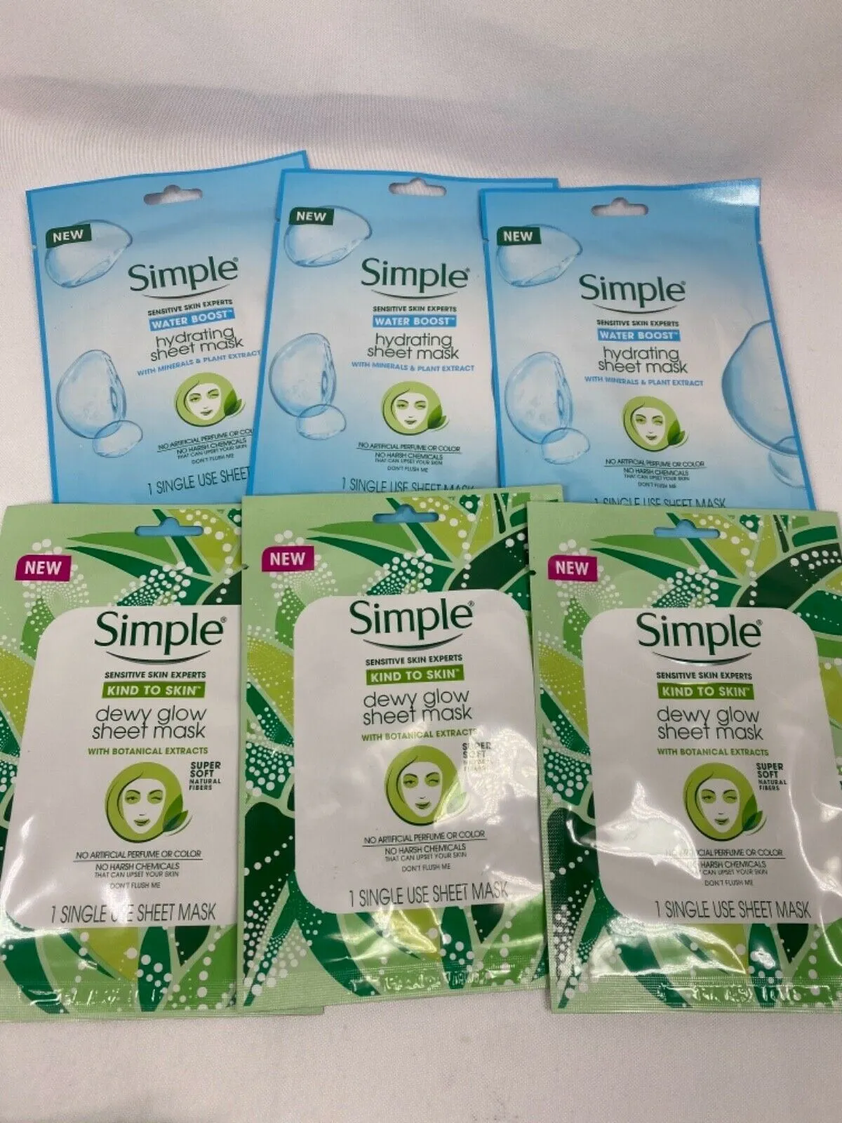 (6pk) Simple Single Use Face Mask YOU CHOOSE Buy More &Save! Combine Shipping