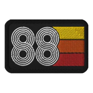 88 - 1988 Retro Tri-Line Embroidered patches
