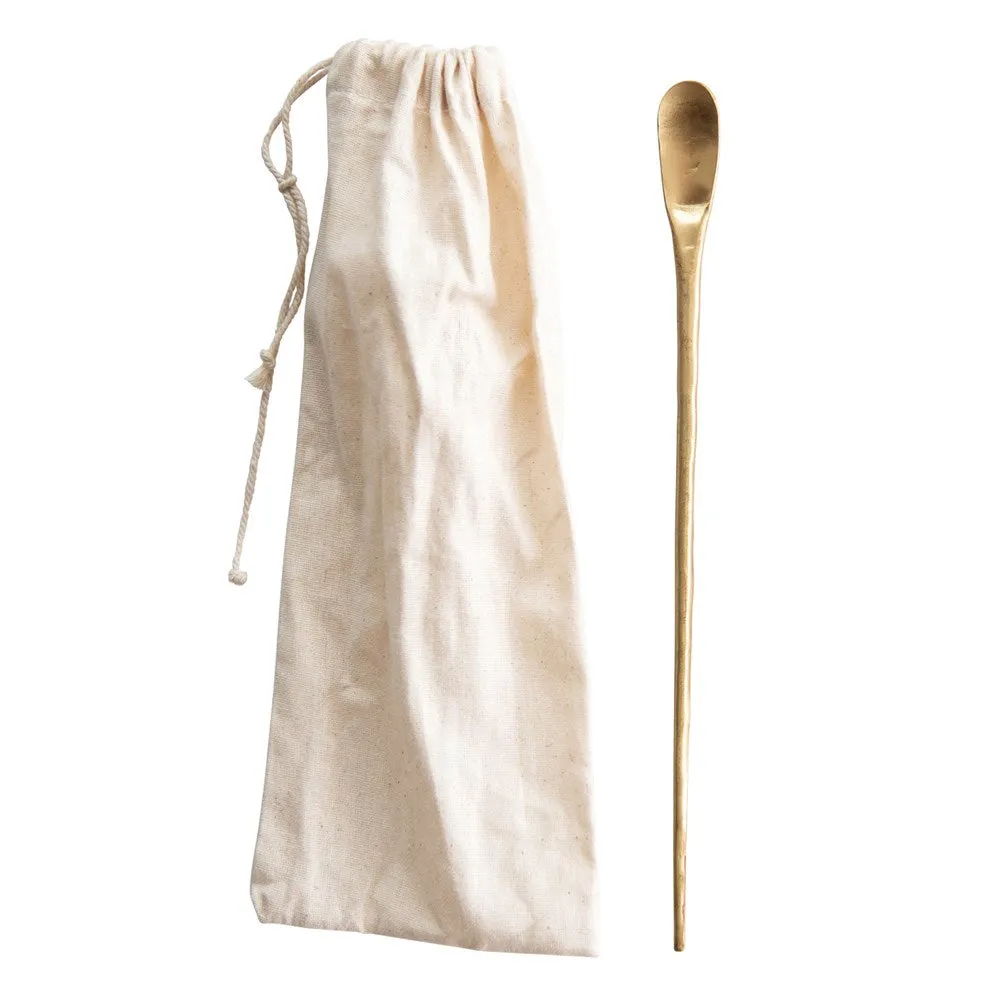 9" Brass Cocktail Spoon