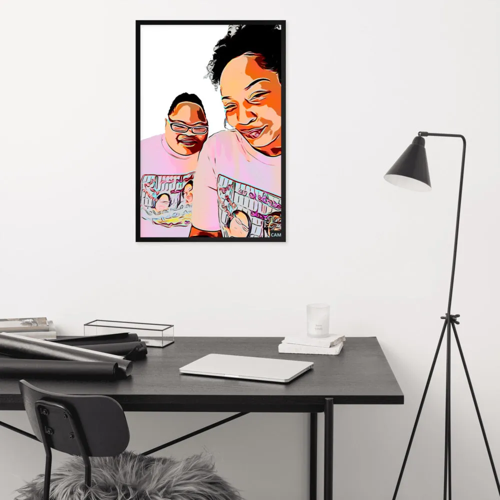 Airfros And Babyhairs Framed Poster