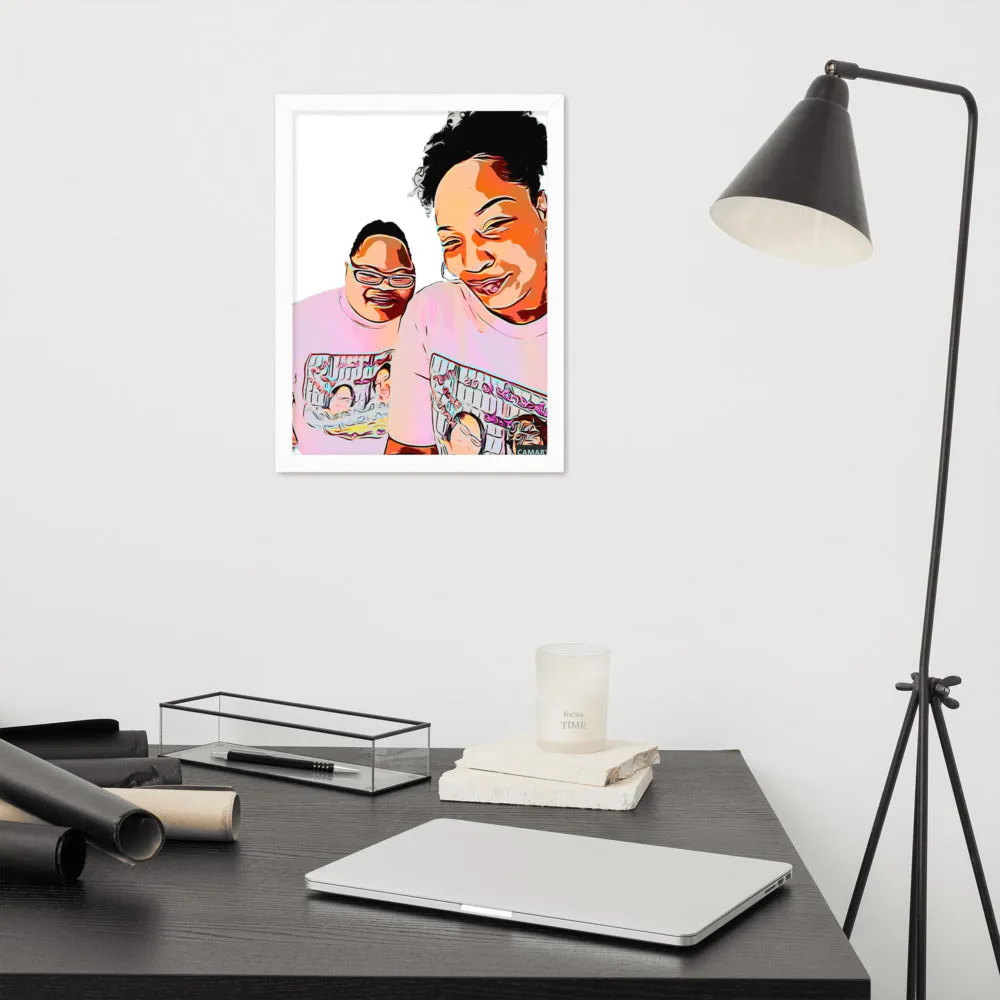 Airfros And Babyhairs Framed Poster