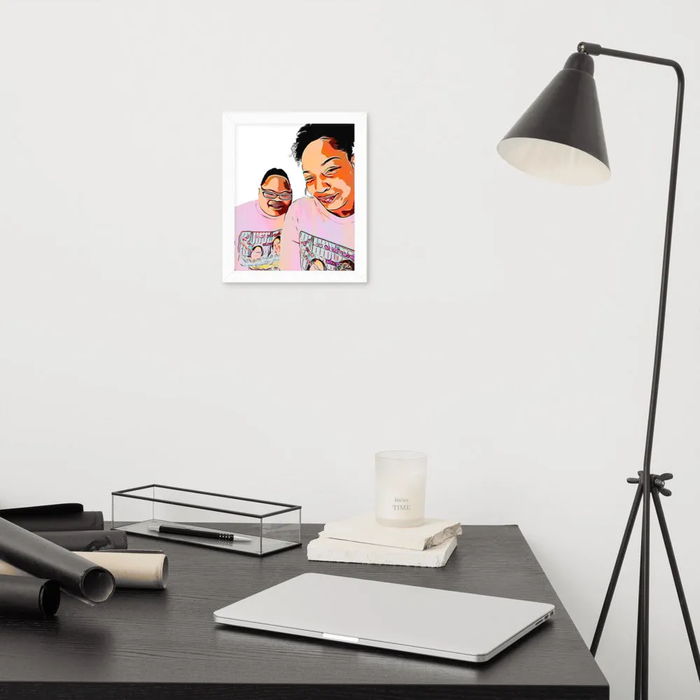 Airfros And Babyhairs Framed Poster