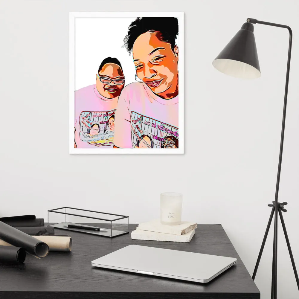 Airfros And Babyhairs Framed Poster