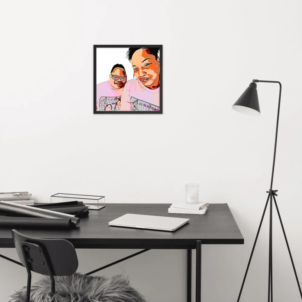 Airfros And Babyhairs Framed Poster