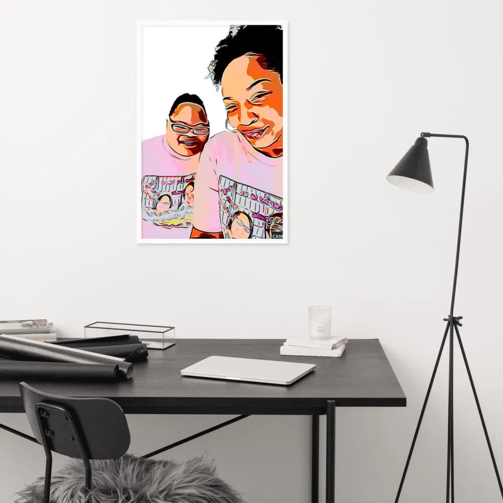 Airfros And Babyhairs Framed Poster