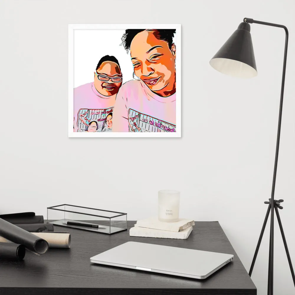 Airfros And Babyhairs Framed Poster