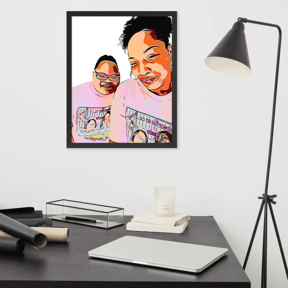Airfros And Babyhairs Framed Poster