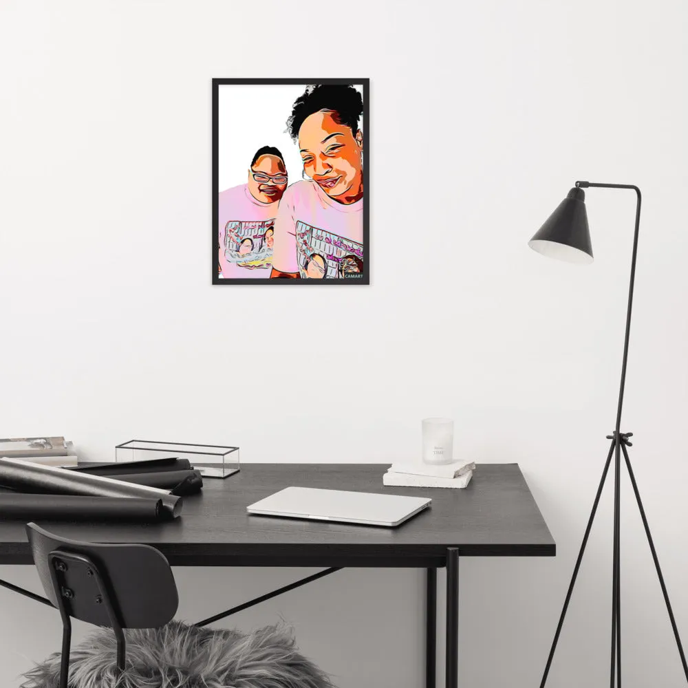 Airfros And Babyhairs Framed Poster