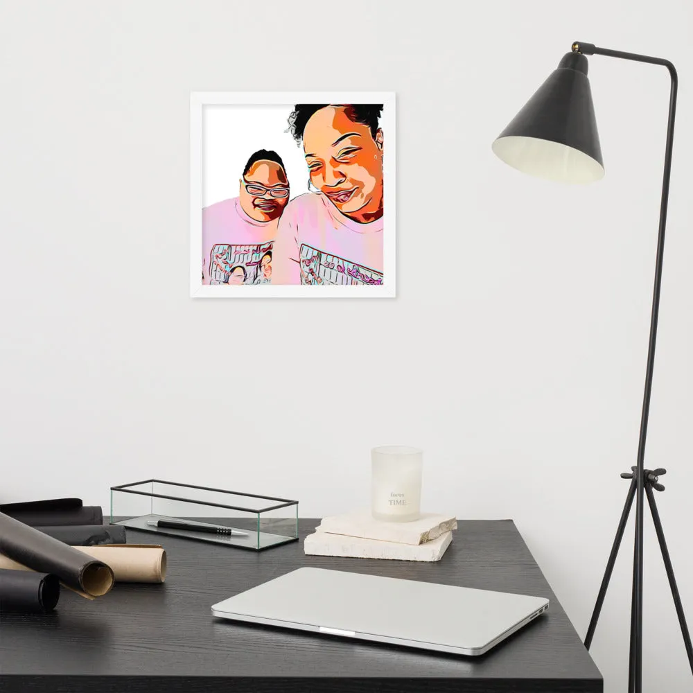 Airfros And Babyhairs Framed Poster