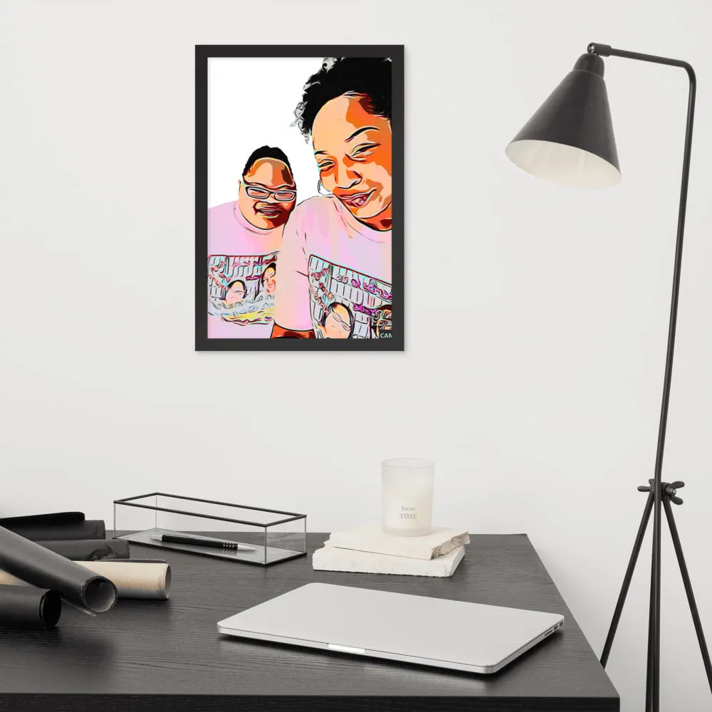 Airfros And Babyhairs Framed Poster