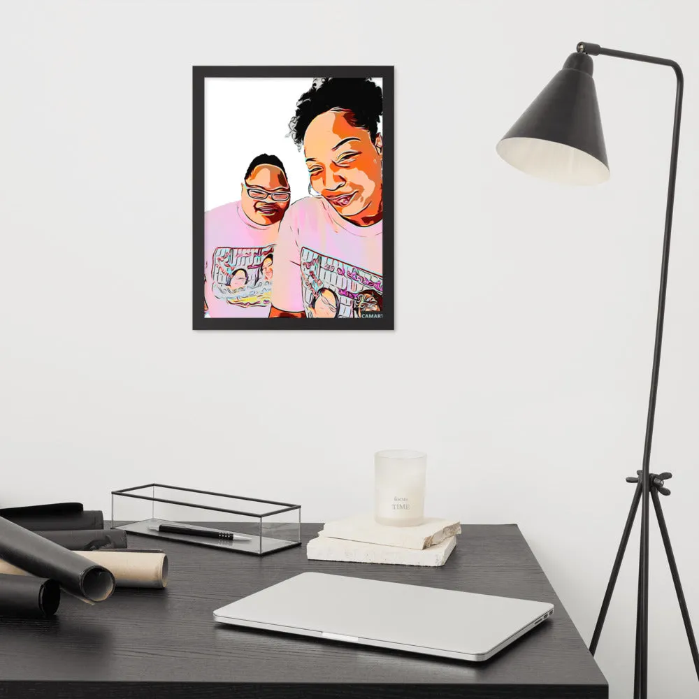 Airfros And Babyhairs Framed Poster