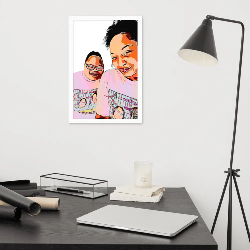 Airfros And Babyhairs Framed Poster