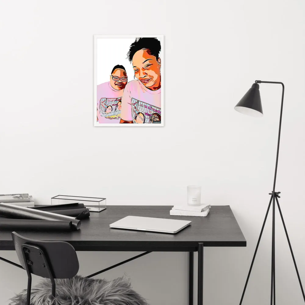 Airfros And Babyhairs Framed Poster