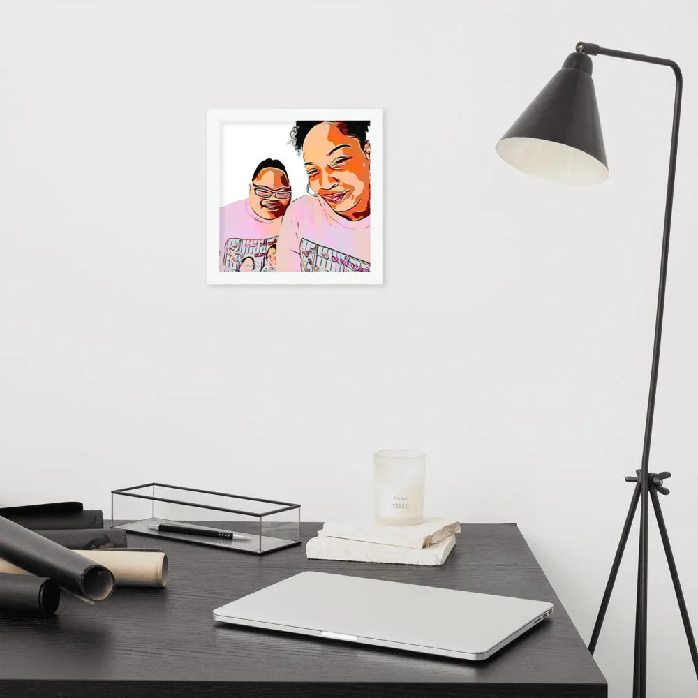 Airfros And Babyhairs Framed Poster