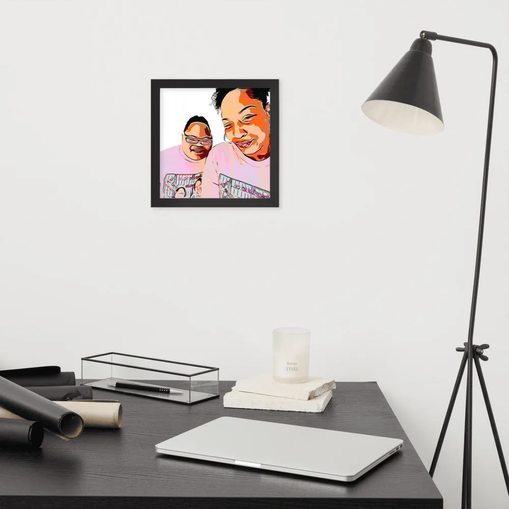 Airfros And Babyhairs Framed Poster