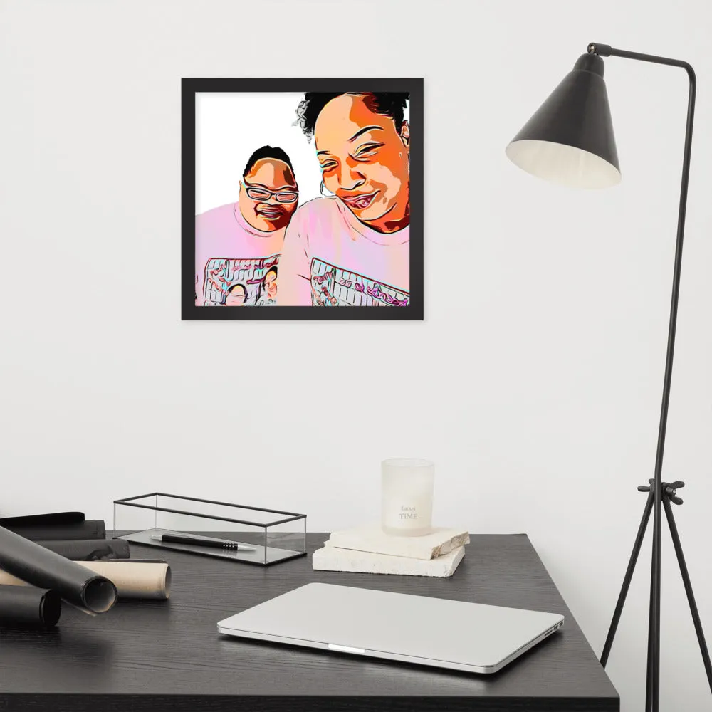 Airfros And Babyhairs Framed Poster