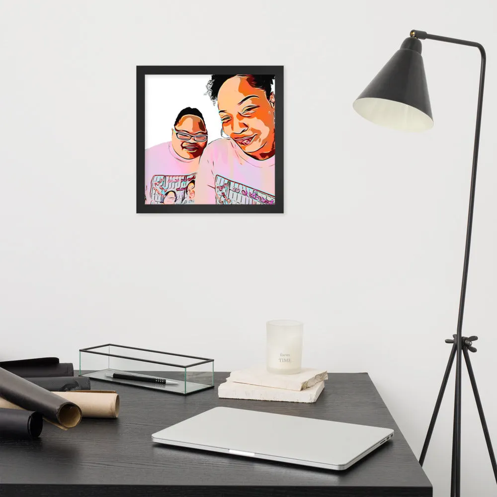 Airfros And Babyhairs Framed Poster