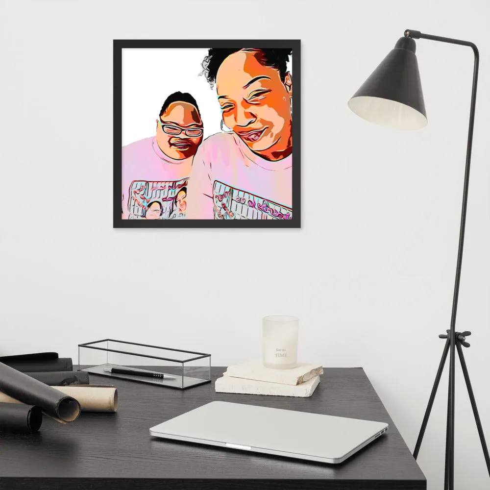 Airfros And Babyhairs Framed Poster