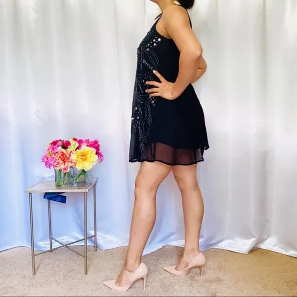 Altar D’State Sequin and beaded mini dress
