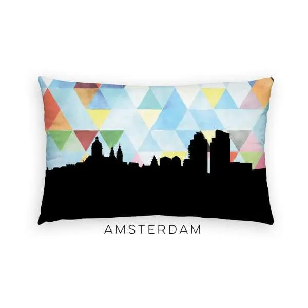 Amsterdam, Netherlands geometric skyline