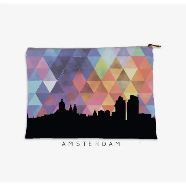 Amsterdam, Netherlands geometric skyline
