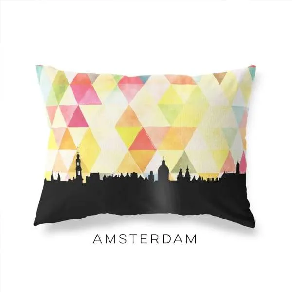 Amsterdam, Netherlands geometric skyline