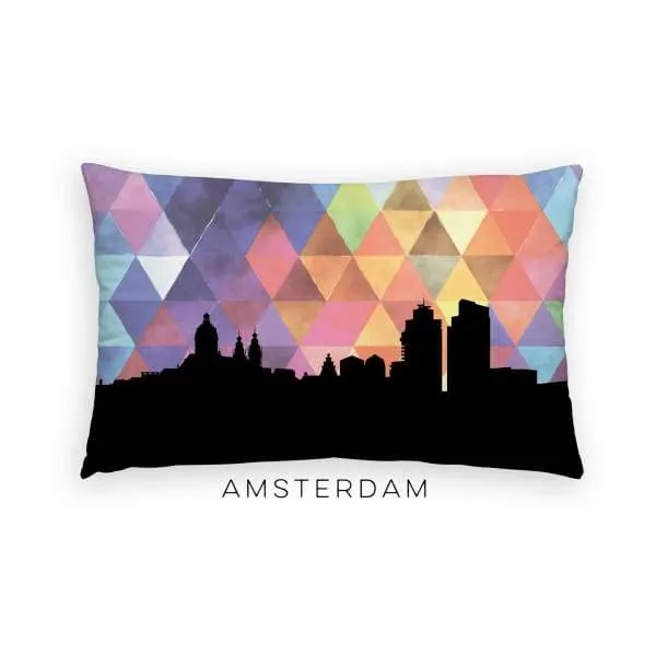 Amsterdam, Netherlands geometric skyline