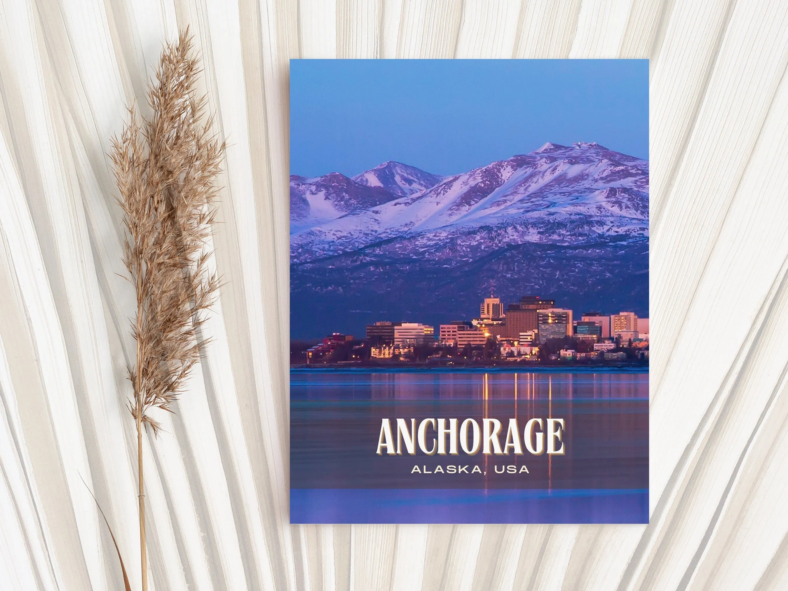 Anchorage Retro Wall Art, Alaska, USA